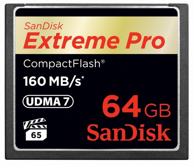 SanDisk 64GB Extreme Pro CF 160MB/s CompactFlash SanDisk 64GB Extreme Pro CF 160MB/s CompactFlash