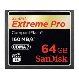 Sandisk CompactFlash Extreme PRO 64GB 160MB/s Tarjeta de Memoria