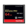 Sandisk Tarjeta Memoria Flash Extreme Pro 64GB CompactFlash Card Velocidad Lectura Hasta 160 MB/s Velocidad Escritura Hasta 150 MB/s