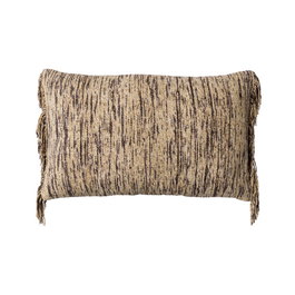 Cojín Beige Algodón/Terciopelo 30 X 50 cm (Set de 2)