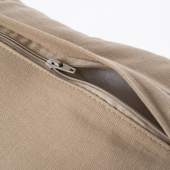 Cojín Beige Algodón/Terciopelo 30 X 50 cm (Set de 2)