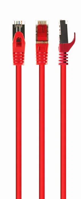 GEMBIRD Cable de red Cat6a S/FTP Rojo 0,5 m