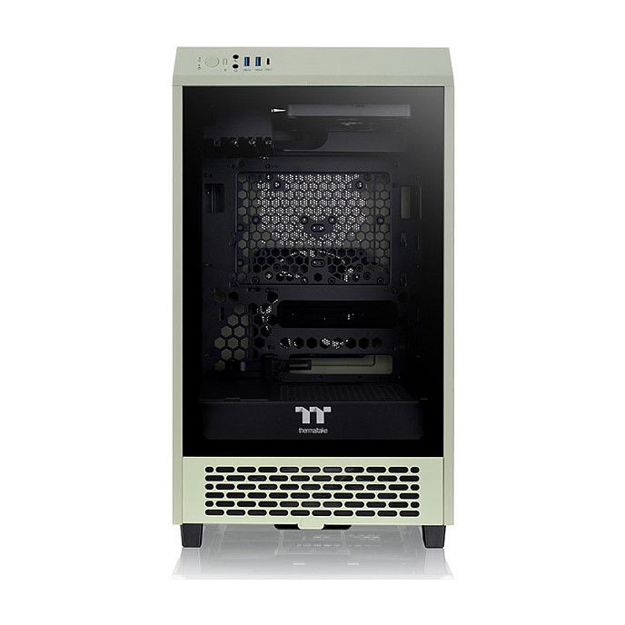 Thermaltake The Tower 200 Mini Tower Verde PC Gaming 20cm Verde PC Gaming con Ventana de Vidrio Templado