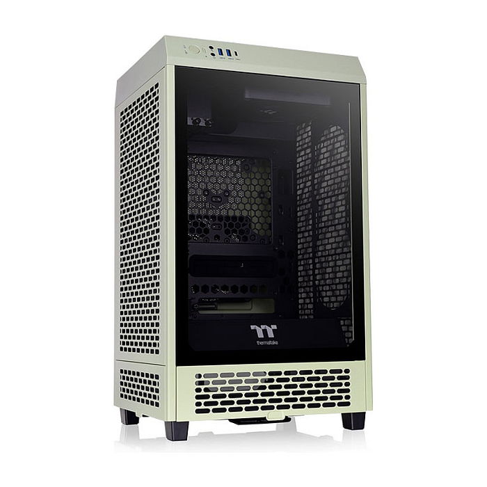 Thermaltake The Tower 200 Mini Tower Verde PC Gaming 20cm Verde PC Gaming con Ventana de Vidrio Templado