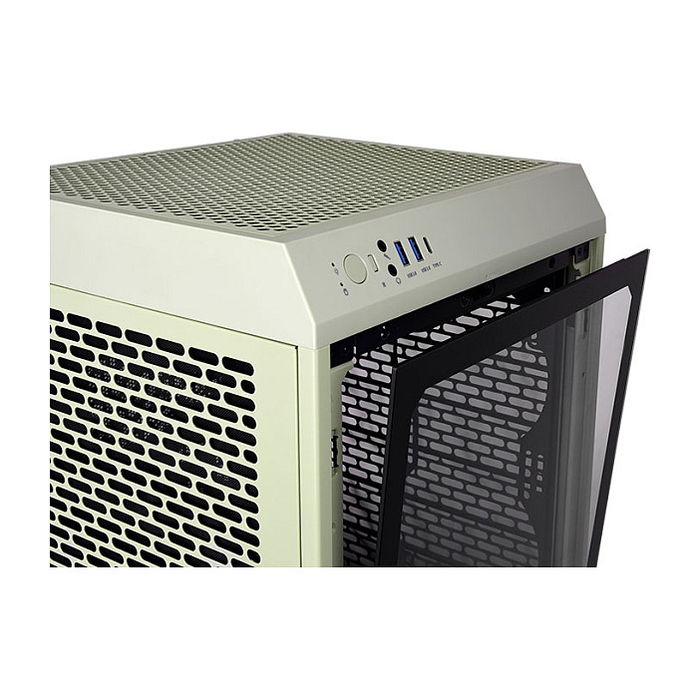 Thermaltake The Tower 200 Mini Tower Verde PC Gaming 20cm Verde PC Gaming con Ventana de Vidrio Templado