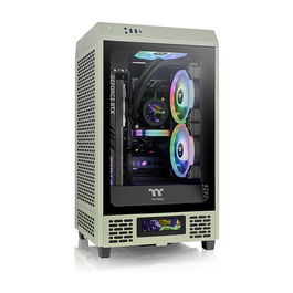 Thermaltake The Tower 200 Mini Tower Verde PC Gaming 20cm Verde PC Gaming con Ventana de Vidrio Templado