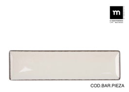 La Mediterranea Fuente Rectangular Anllo Elite Brillo, 30x8cm