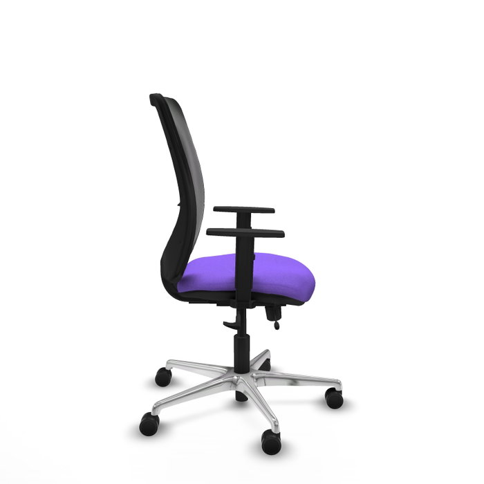 PIQUERAS Y CRESPO Silla de oficina Zulema con mecanismo Sincro/Traslack, Lila y Negro PIQUERAS Y CRESPO Silla de oficina Zulema con mecanismo Sincro/Traslack, Lila y Negro