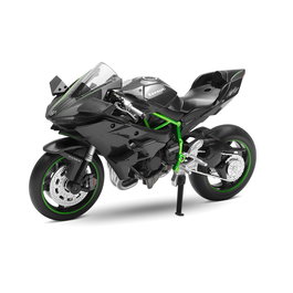 DEQUBE MSZ D00403 Réplica Kawasaki Ninja H2R 1:12 Negra Juguete de Metal Pull-Back Vehículo a Escala - Español
