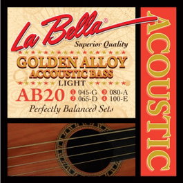 Juego de Cuerdas para Bajo Acústico Golden Alloy Light