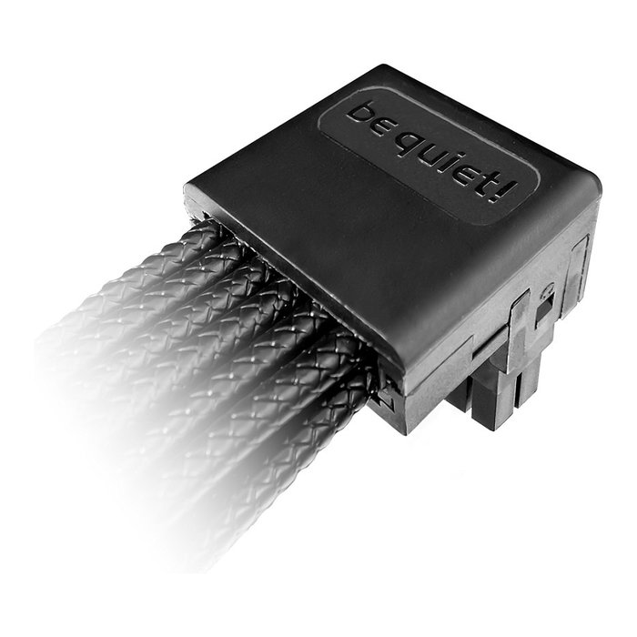 be quiet! Cable CHR-7710 12V-2X6 a 12VHPWR Angular 90° Reversed para Tarjeta Gráfica, 0.7m, Negro, 16AWG, Compatible con Dark Power 13/Straight Power 12/Pure Power 12 M