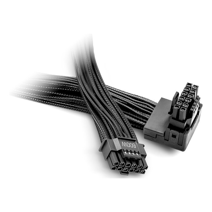 be quiet! Cable CHR-7710 12V-2X6 a 12VHPWR Angular 90° Reversed para Tarjeta Gráfica, 0.7m, Negro, 16AWG, Compatible con Dark Power 13/Straight Power 12/Pure Power 12 M