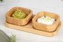 KINVARA Set de Aperitivo Bambú 3 Pzs Marrón