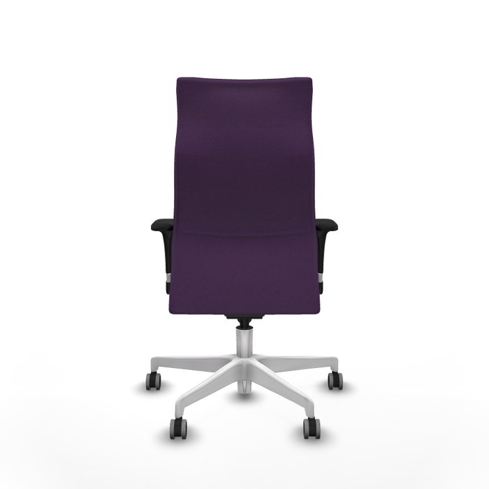 PIQUERAS Y CRESPO Sillón Albacete Morado con Mecanismo Sincro y Base Blanca PIQUERAS Y CRESPO Sillón Albacete Morado con Mecanismo Sincro y Base Blanca