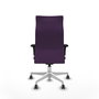PIQUERAS Y CRESPO Sillón Albacete Morado con Mecanismo Sincro y Base Blanca