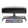 Mars Gaming Soporte de Monitor Gaming MGS-ONE con Iluminación RGB CHROMA, USB 2.0, Soporte para Tablet, Cajón y Ajustable hasta 30 kg - Negro