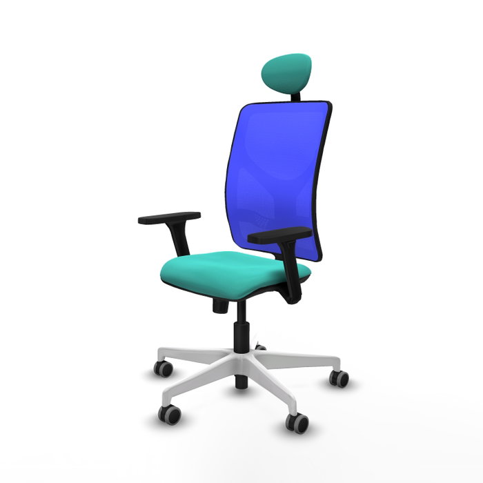 PIQUERAS Y CRESPO Silla de oficina Motilla con mecanismo Sincro, Turquesa y Azul PIQUERAS Y CRESPO Silla de oficina Motilla con mecanismo Sincro, Turquesa y Azul