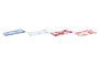 DKD Home Decor Paño Atlantico Azul Fucsia 40 x 60 cm Set de 2 Piezas Algodón