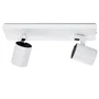 Lumiastra Aplique de Pared Orientable 2xGU10 Blanco Aluminio Interior Tiendas Hogar