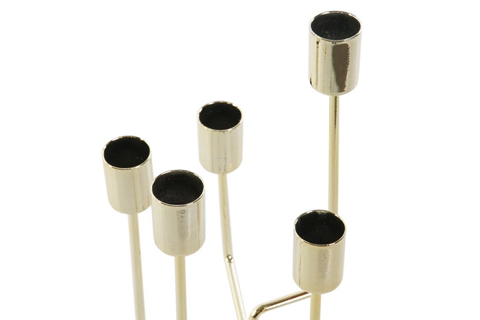 DKD Home Decor Candelabro Dorado Metal 11 x 32 x 11 cm (4 Unidades)