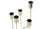 DKD Home Decor Candelabro Dorado Metal 11 x 32 x 11 cm (4 Unidades)