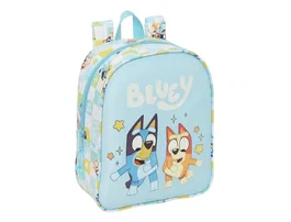 Safta Mochila Guardería Bluey Ready - Adaptable a Carrito de Bebé, 270x220x100 mm