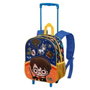 Harry Potter Mochila 3D con Ruedas Pequeña Naranja Infantil