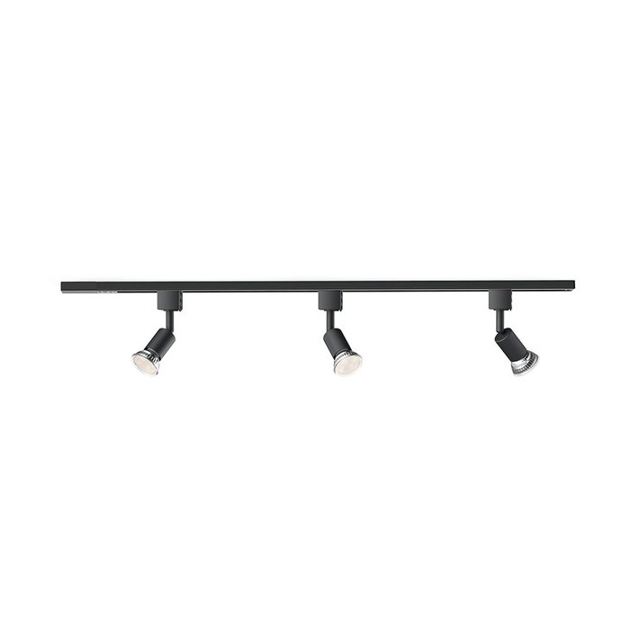 Philips Easylink Sistema de Riel Eléctrico con 3 Proyectores Tobia 5W, Negro, Perfil 17mm, Cabezal Ajustable, Compatible Bombillas LED Philips Easylink Sistema de Riel Eléctrico con 3 Proyectores Tobia 5W, Negro, Perfil 17mm, Cabezal Ajustable, Compatible Bombillas LED