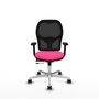 PIQUERAS Y CRESPO Silla de oficina Jorquera con mecanismo Sincro/Traslack Rosa y Negro