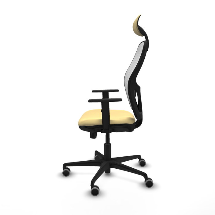 PIQUERAS Y CRESPO Silla de oficina Jorquera con mecanismo Sincro/Traslack, Crema y Blanco PIQUERAS Y CRESPO Silla de oficina Jorquera con mecanismo Sincro/Traslack, Crema y Blanco