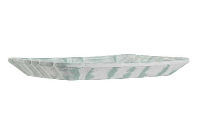 DKD Home Decor Bandeja Decorativa India Rosa Verde 19 x 12 x 2 cm (6 Unidades)