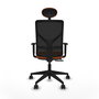 PIQUERAS Y CRESPO Silla de oficina Motilla Sincro/Traslack Naranja/Negro