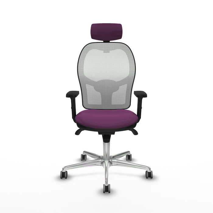 PIQUERAS Y CRESPO Silla de oficina Jorquera con mecanismo Sincro, Morado y Blanco PIQUERAS Y CRESPO Silla de oficina Jorquera con mecanismo Sincro, Morado y Blanco