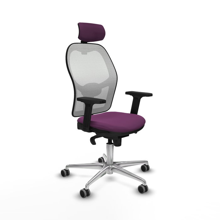 PIQUERAS Y CRESPO Silla de oficina Jorquera con mecanismo Sincro, Morado y Blanco PIQUERAS Y CRESPO Silla de oficina Jorquera con mecanismo Sincro, Morado y Blanco