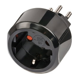Brennenstuhl 1508642 Adaptador de Viaje Tipo J (CH) Negro