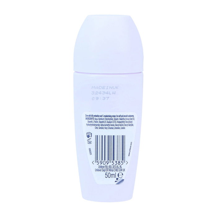 Dove Fresh Desodorante Roll-On Antitranspirante Sin Alcohol para Piel Sensible, 48h Protección, 50 ml