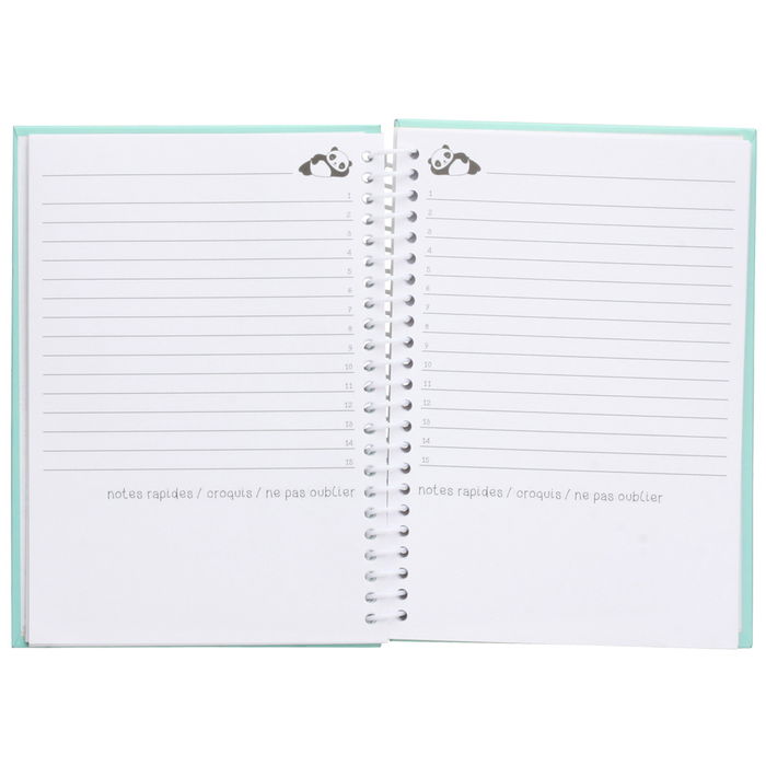 The Concept Factory Libreta Kawaii Anti Stress con Portada de Silicona y Tiras de Colores, Modelos Panda y Gato Surtidos