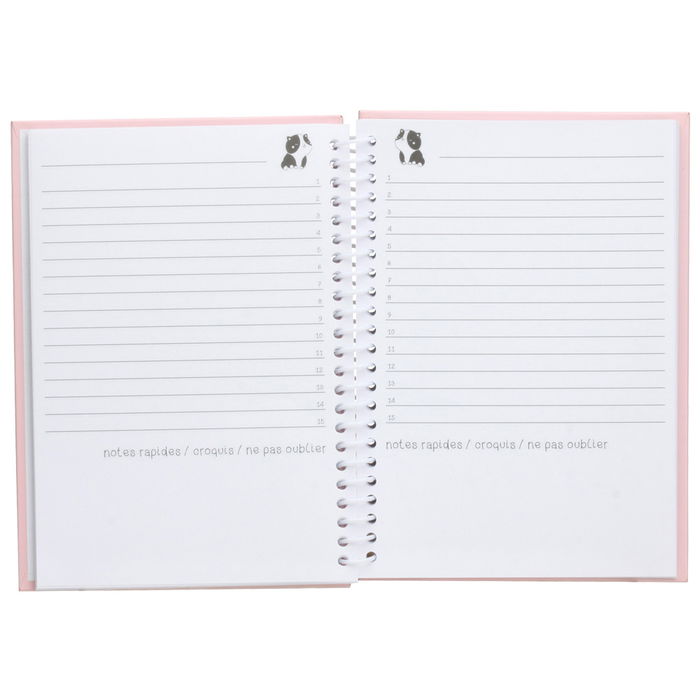 The Concept Factory Libreta Kawaii Anti Stress con Portada de Silicona y Tiras de Colores, Modelos Panda y Gato Surtidos