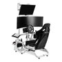 Oplite Monitor Mount S8 (On Top Single Monitor) Blanco, Soporte de Pantalla 34 Pulgadas, 20 kg, 75x75 a 400x200 mm