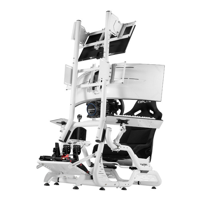 Oplite Monitor Mount S8 (On Top Single Monitor) Blanco, Soporte de Pantalla 34 Pulgadas, 20 kg, 75x75 a 400x200 mm