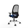 PIQUERAS Y CRESPO Silla de oficina Cilanco con mecanismo Sincro/Traslack Azul y Gris