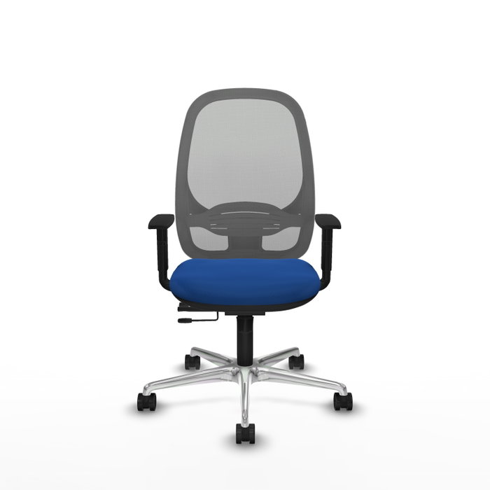 PIQUERAS Y CRESPO Silla de oficina Cilanco con mecanismo Sincro/Traslack Azul y Gris PIQUERAS Y CRESPO Silla de oficina Cilanco con mecanismo Sincro/Traslack Azul y Gris