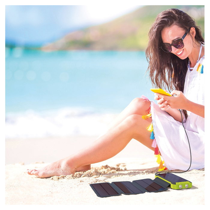 Realpower PB-20000 Solar Powerbank de 20000 mAh con carga inalámbrica