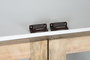 DKD Home Decor Vitrina de Madera Maciza de Mango Toscana Decape