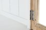 DKD Home Decor Vitrina de Madera Maciza de Mango Toscana Decape