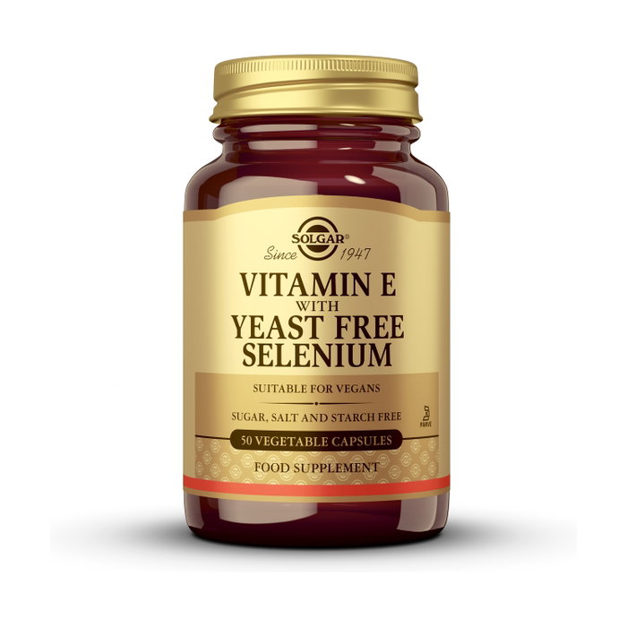 SOLGAR Vitamina E con Selenio 50 cápsulas vegetales SOLGAR Vitamina E con Selenio 50 cápsulas vegetales