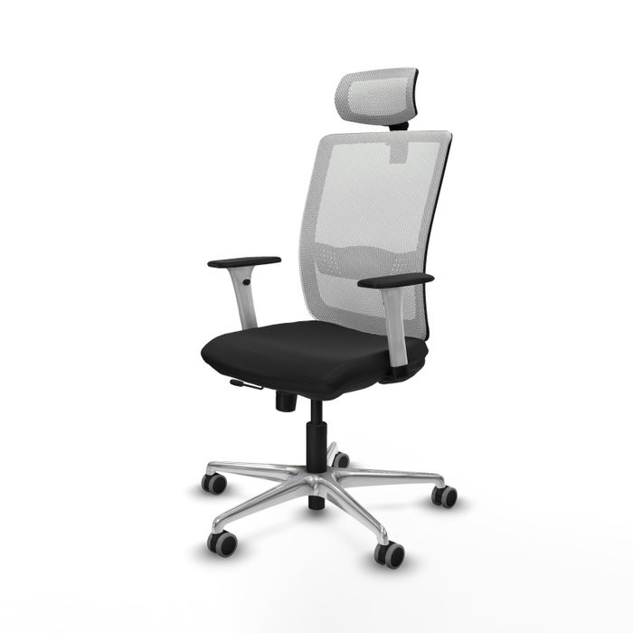 PIQUERAS Y CRESPO Silla de oficina Haches con mecanismo Sincro/Traslack Negro y Blanco PIQUERAS Y CRESPO Silla de oficina Haches con mecanismo Sincro/Traslack Negro y Blanco
