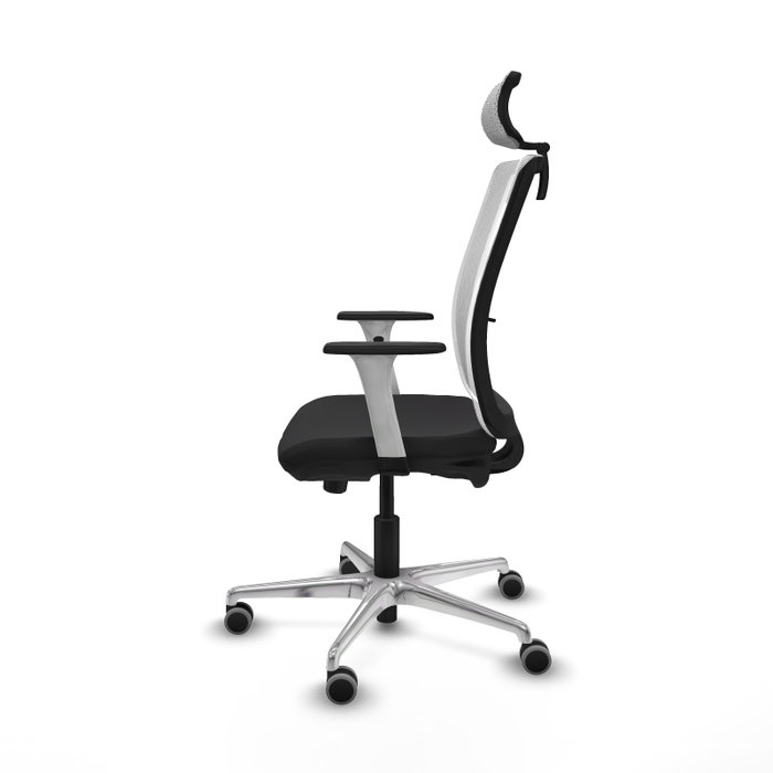 PIQUERAS Y CRESPO Silla de oficina Haches con mecanismo Sincro/Traslack Negro y Blanco PIQUERAS Y CRESPO Silla de oficina Haches con mecanismo Sincro/Traslack Negro y Blanco