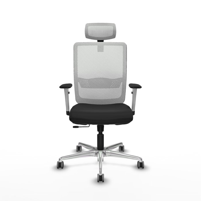 PIQUERAS Y CRESPO Silla de oficina Haches con mecanismo Sincro/Traslack Negro y Blanco PIQUERAS Y CRESPO Silla de oficina Haches con mecanismo Sincro/Traslack Negro y Blanco