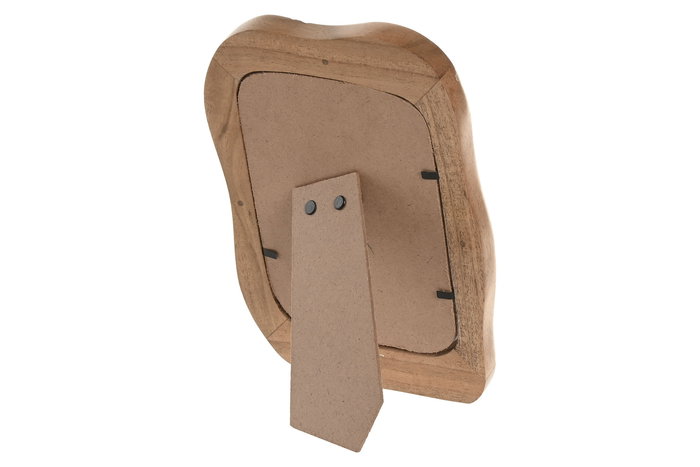 DKD Home Decor Marco de Fotos 15x20 cm Marron Acacia y Cristal (4 Unidades) 26 x 19 x 2 cm